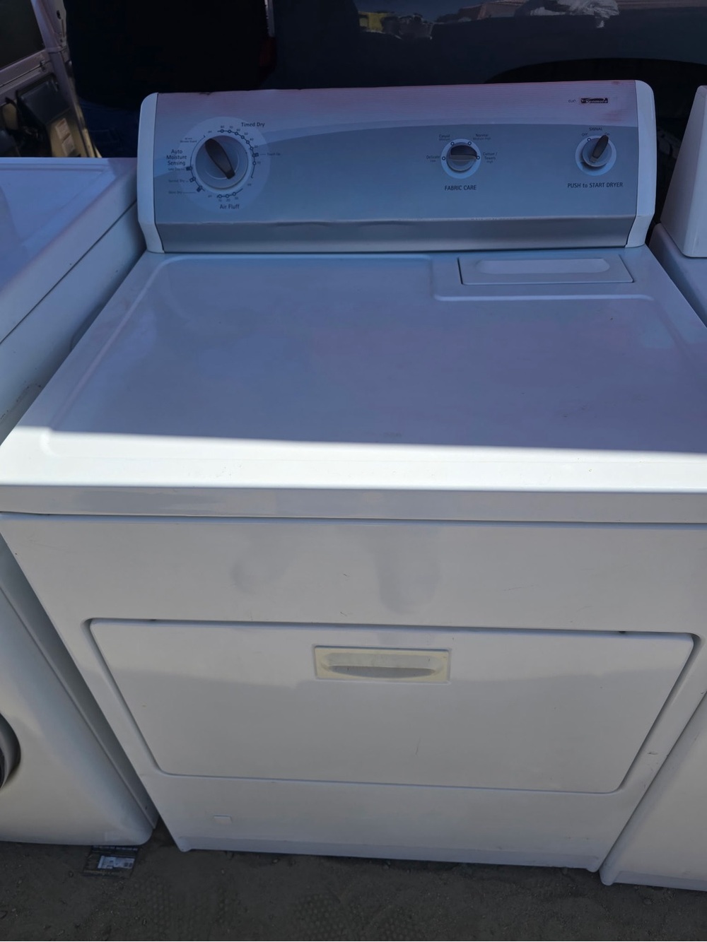 White gas Dryer - Classic White Finish. $240